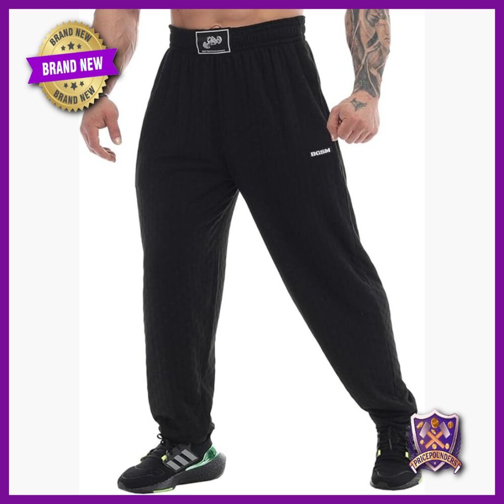 Men's Loose Fit Sweatpants with Pockets, Breathable Gym Workout Track Pants